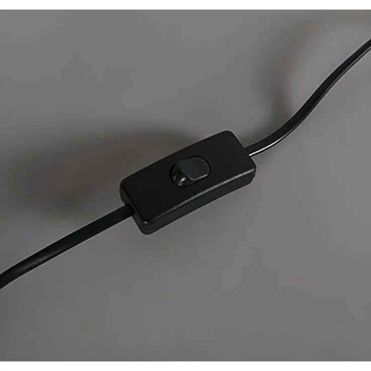 Qazqa Tischleuchte Kaso, ohne Leuchtmittel, E14, Schwarz, Landhaus, Stahl, 1-flammig – Bild 5