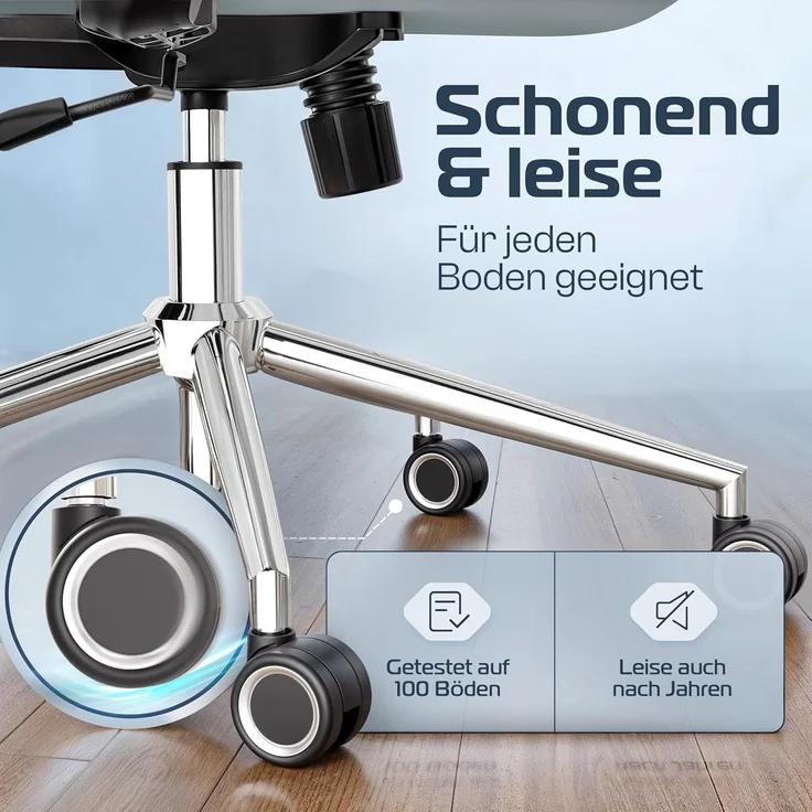 CLOUVOU BrightSeat Bürostuhl Ergonomisch [TESTSIEGER] Schreibtischstuhl 100% individuell einstellbar | Büro Stuhl & Gaming Stuhl | Computerstuhl Home Office Chair Ergonomic | Drehstuhl 150 kg – Bild 6