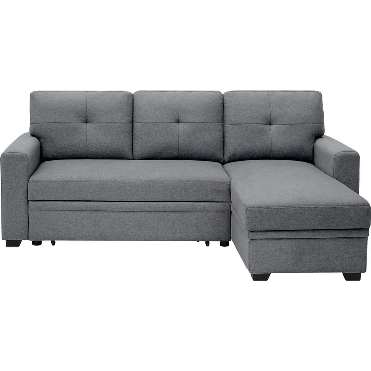 ATLANTIC home collection Ecksofa Gerrit L-Form, Schlafsofa, mit Bettkasten, Recamiere rechts oder links montierbar – Bild 2