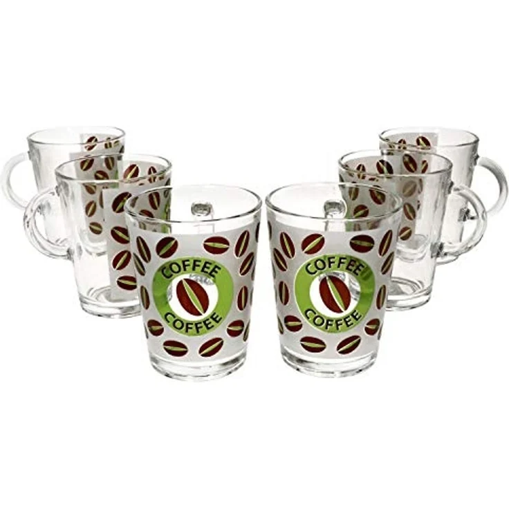 Ritzenhoff & Breker Becher 6er Set Kaffeebecher 380ml Cremona Grün 10,5 cm - Ritzenhoff 0806175, Glas – Bild 1