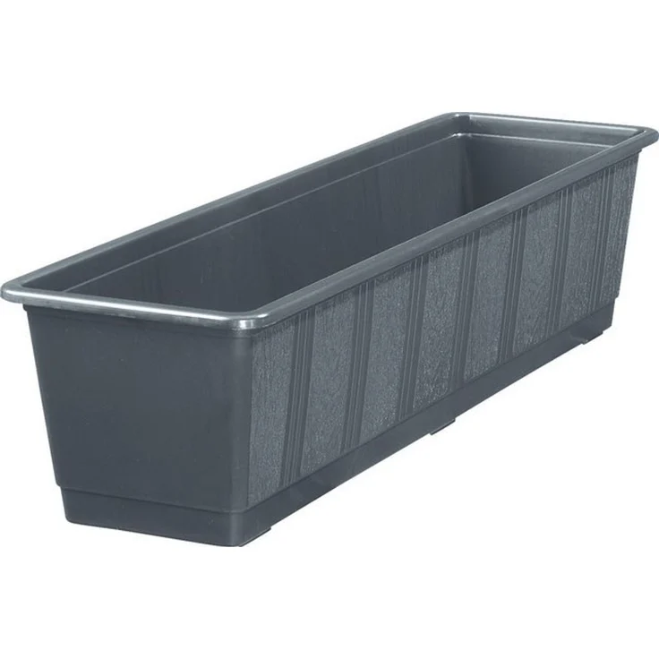 Geli Blumenkasten Standard 60 cm anthrazit Pflanzkasten Blumenkübel Pflanzkübel – Bild 2
