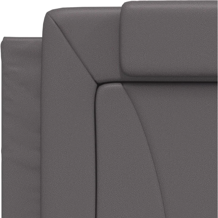 vidaXL Kopfteil-Kissen Grau 90 cm Kunstleder – Bild 7