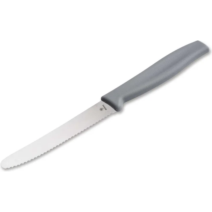 Böker Manufaktur Solingen Brötchenmesser Böker Brötchenmesser mit Wellenschliff, grau (6 Stück)