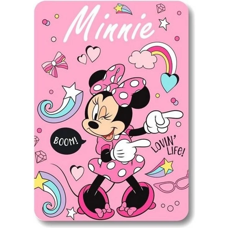 Disney Minnie Maus Kuscheldecke für Kinder 140 x 100 cm für extra Komfort – Bild 2