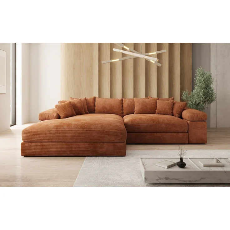 Luxusbetten24 Sofa Designer Sofa Bernardo, mit breiter Ottomane – Bild 2
