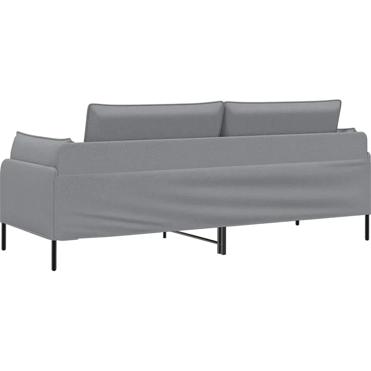 vidaXL 3-Sitzer-Sofa Hellgrau 222 x 81 x 89 cm Stoff 42048629 – Bild 5
