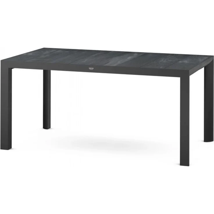 Siena Garden Silva Dining Tisch 160x90 cm ? Aluminium (matt anthrazit) & Keramikplatte (wood grey) – Bild 1