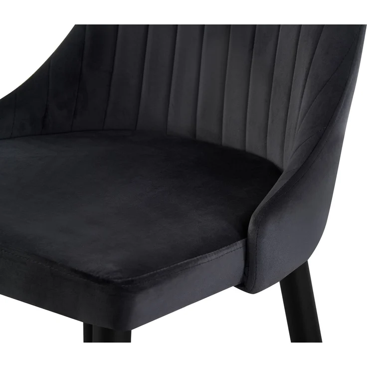 Stuhl 2er Set Monaco Stühle in Anthrazit - gemütliches Design - B/H/T: 44x88x58 cm – Bild 9