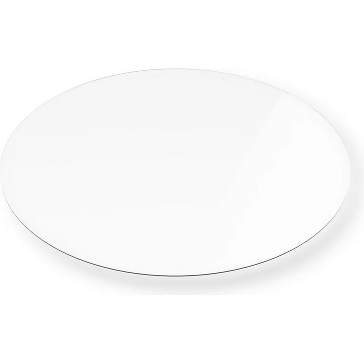 HOOZ Tischplatte Glasplatte ESG Klarglas 6 mm – Tischplatte Kaminschutz, viele Größen (Klarglas, 1 St, ESG-Sicherheitsglas), mit hochwertigem Facettenschliff – Bild 1