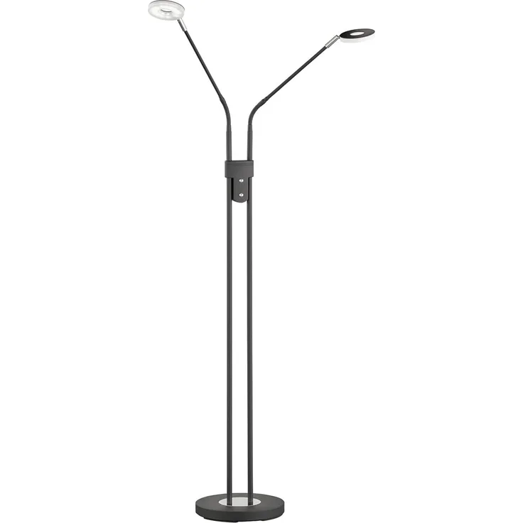 Fischer & Honsel 40300 LED Stehleuchte Dent 2-flammig Schwarz tunable white