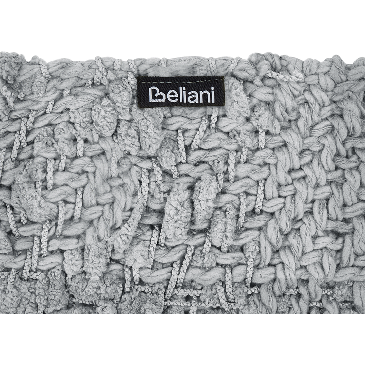 Beliani 'VELLA' Kuscheldecke, Baumwolle grau, 220x240 cm – Bild 5