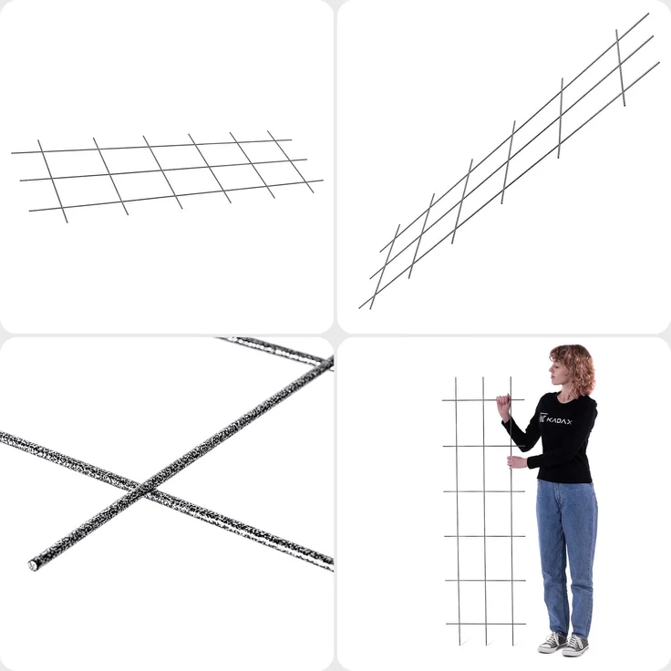 KADAX Gartenspalier für Blumen für Kletterpflanzen 45x150 – Bild 7