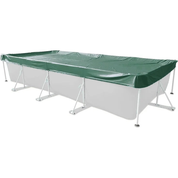 Abdeckplane Rechteck 600x300 cm Grün mit Übermaß Sommer & Winter Pool Schwimmbad – Bild 1