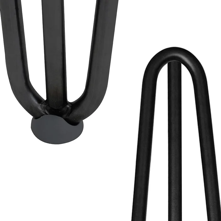 Tischbeine 4er-Set Hairpin 36 cm Haarnadelbeine Schwarz Möbelfüße Tischkufen – Bild 4