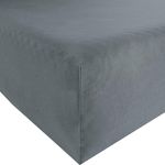 Estella Fein-Jersey / Single 1 teilig Spannbetttuch 120x200 cm Spannbettlaken graphit