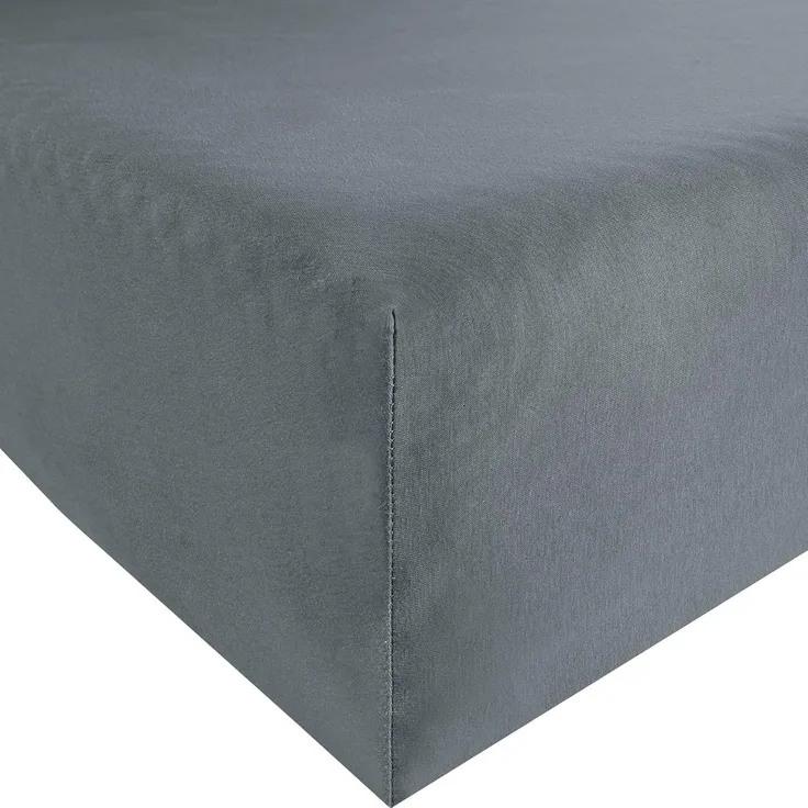 Estella Fein-Jersey / Single 1 teilig Spannbetttuch 120x200 cm Spannbettlaken graphit