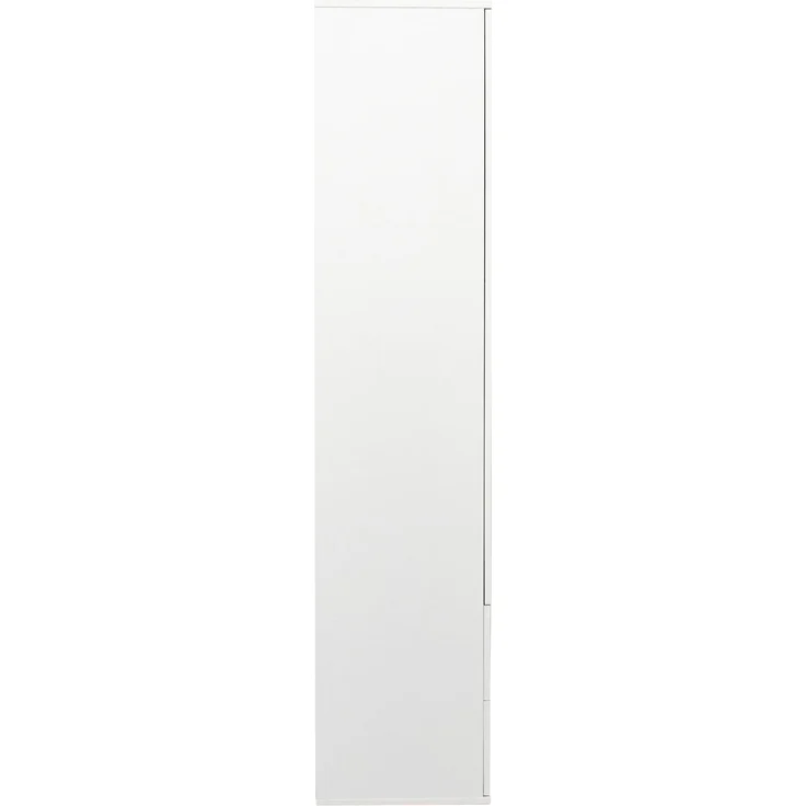 ZUBALIYA Hängeschrank (59,5 x 35 x 182 cm), 2 Türen, LED - Beleuchtung, Stauraum für Wohnbereich, Küche oder Bad entsprechend dem Aufstellort, Weiß – Bild 18