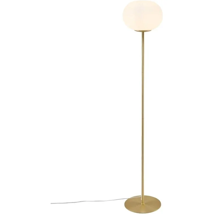 Nordlux ALTON Stehlampe Messing, opal weiß E27 mit Kabelschalter 28x28x150cm – Bild 3