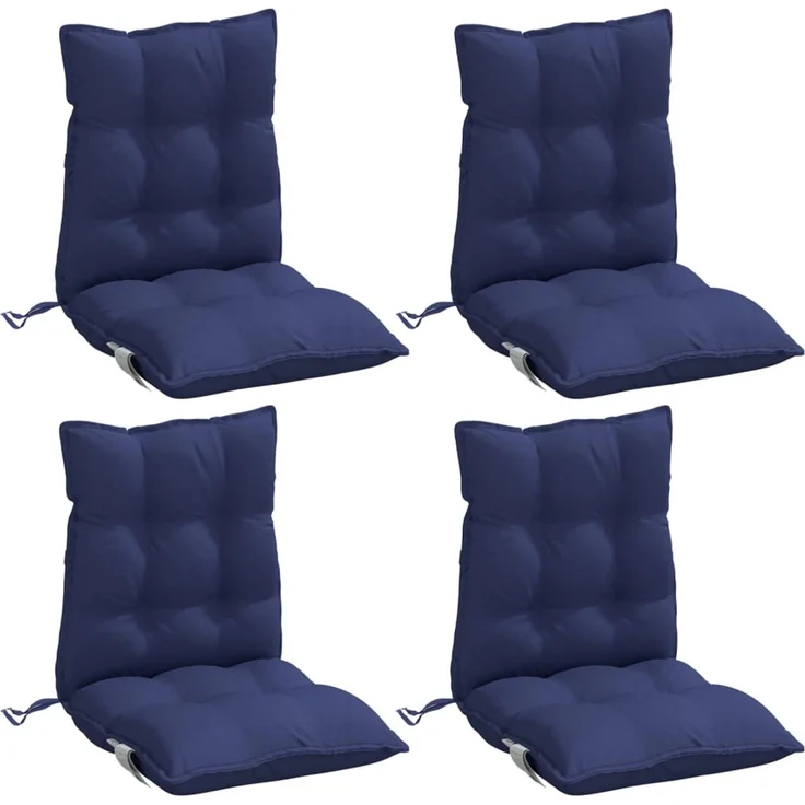 vidaXL Niedriglehner-Auflagen 4 Stk. Marineblau Oxford-Gewebe 377738 – Bild 3
