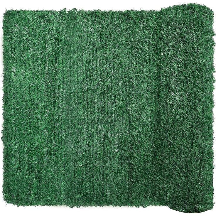 Coradoma Künstliche Hecke Sichtschutz 100x300cm | Ideale Sichtschutzmatte für Balkon, Garten und Terrasse | natürlicher Zaun Sichtschutz Balkonsichtschutz Lärmschutz Windschutz – Bild 1