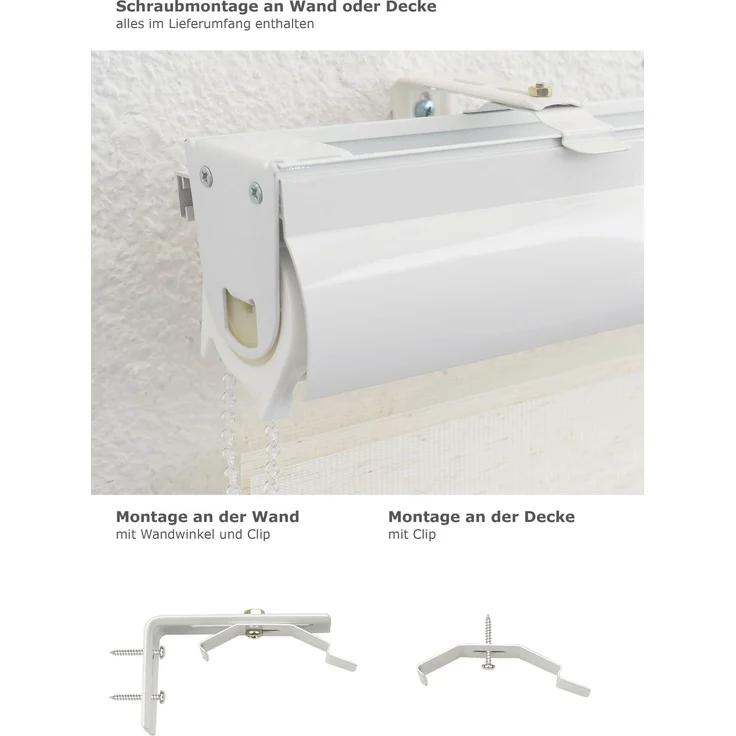 Rollo mit Blende, LYSEL®, blickdicht, HxB 175x40cm – Bild 3