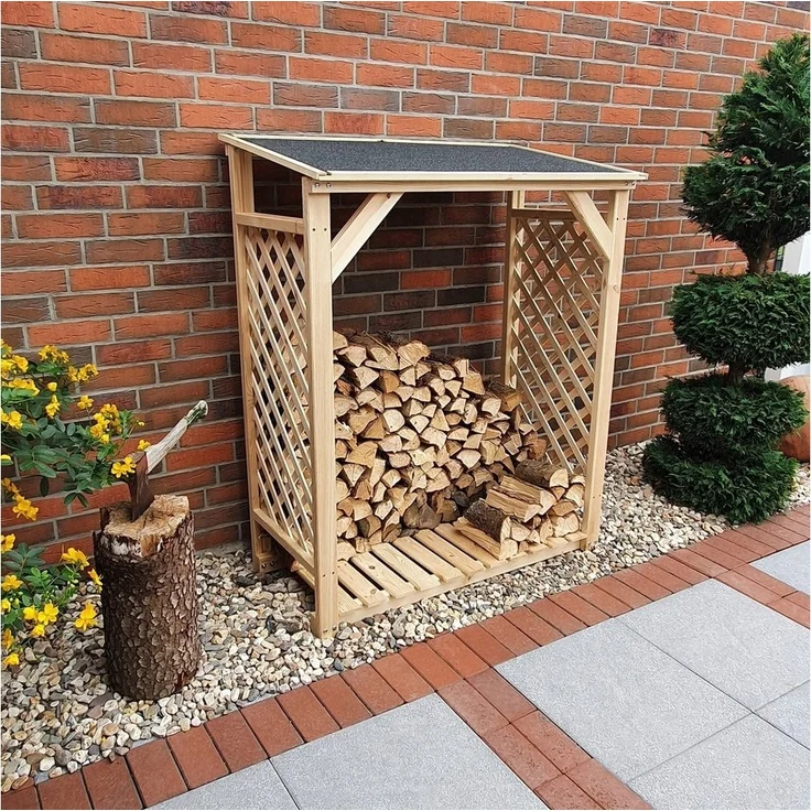 promadino Kaminholzregal Speyer, BxTxH:119,5x68x148 cm – Bild 2