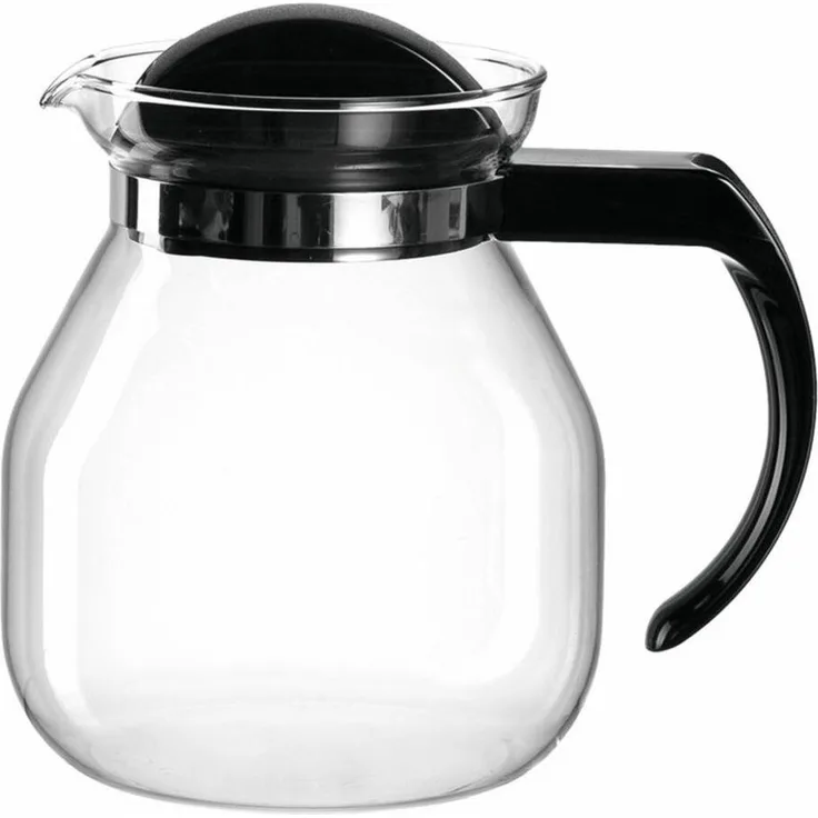montana: :content Teekanne, Glaskanne, Teebereiter, Kaffeekanne, Tee Kanne, Glas, Schwarz, 950 ml, 057866