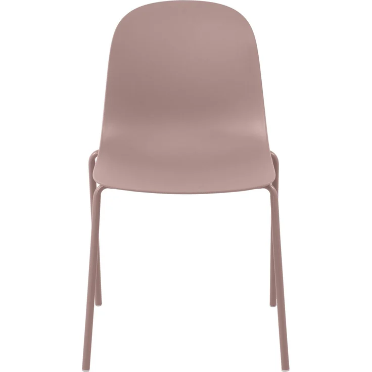 CLP Stapelstuhl Hardin mit ergonomischer Kunststoffschale und stabilem Metallgestell - Farbe:pink – Bild 4