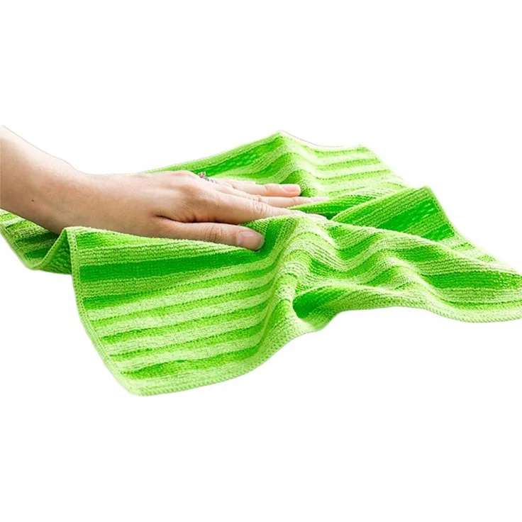 Mikrofasertuch für die Küche – Perfekte Sauberkeit im Handumdrehen 30 x 30 cm Gestreift 10 Stück