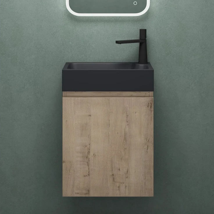 Mai & Mai Badmöbel-Set Gäste Wc Waschbeckenunterschrank Waschtisch mit Unterschrank P02 – Bild 1