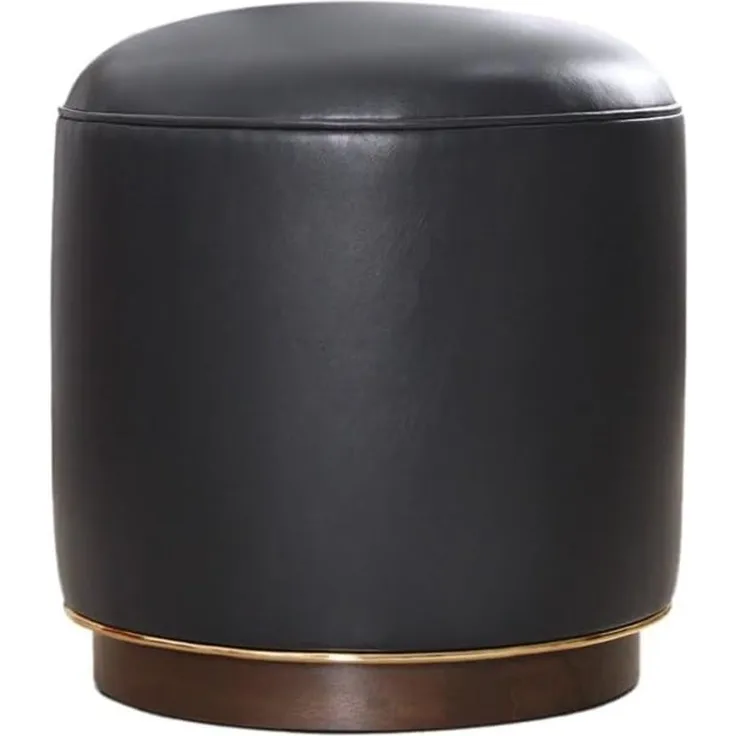 Hanah Home 'Milotte - Anthracite' Pouffe, Anthrazit, 42 x 43 x 42 cm