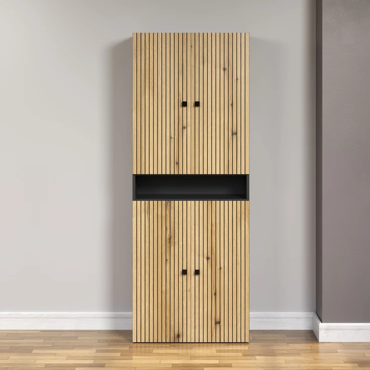 trendteam Hochschrank (Hochschrank) Badschrank Badhochschrank 70 x 188 x 31 cm – Bild 5