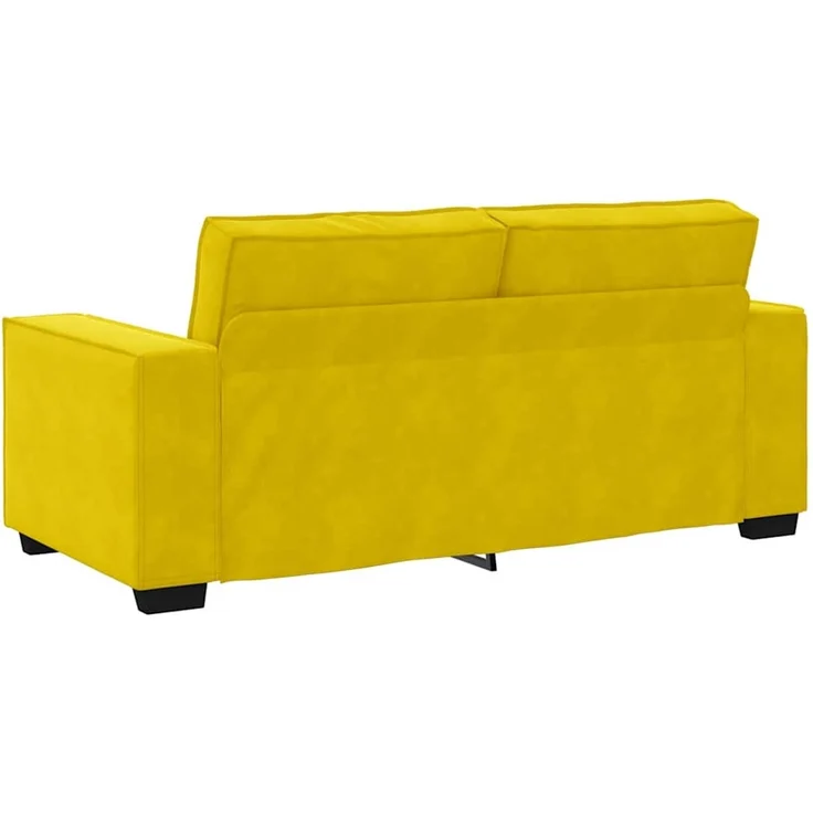 vidaXL 2-Sitzer-Sofa Gelb 180x78x84 cm Samt 4105026 – Bild 5