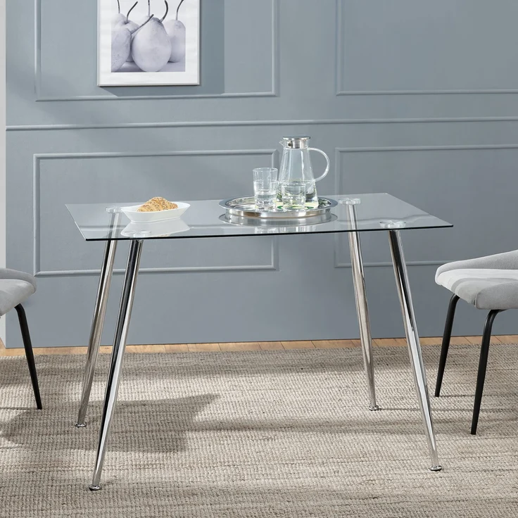 Glastisch Hyrynsalmi Chrom [en. casa] – Bild 1