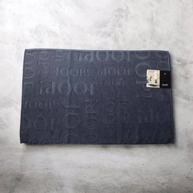 JOOP! Badematte Selection Uni 1711 Blau, 100% Baumwolle, Rechteckig
