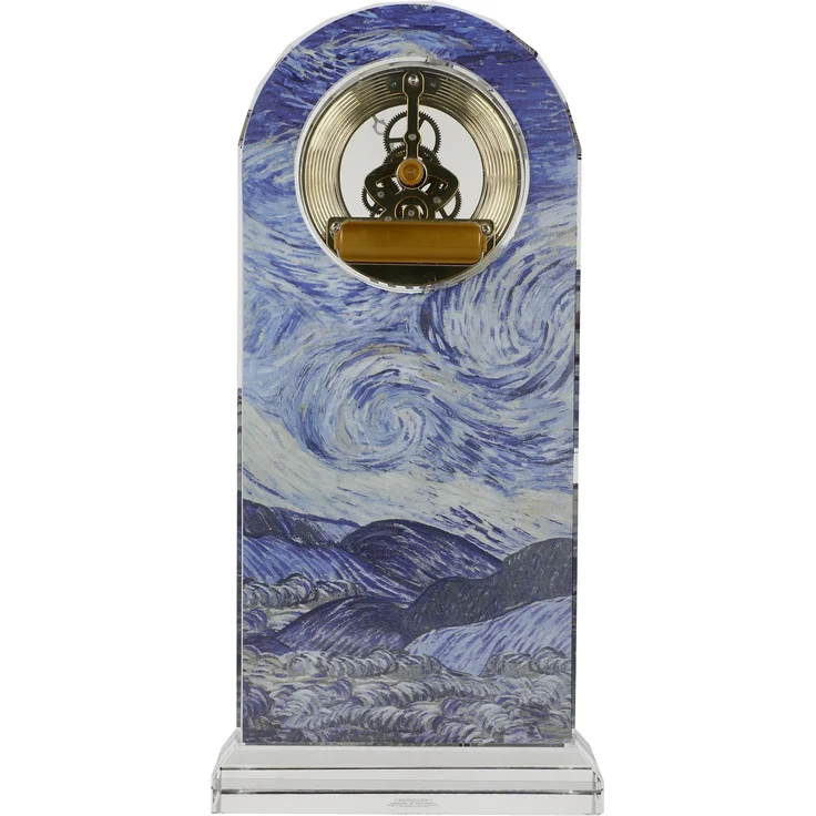 Goebel / Van Gogh `Sternennacht`,Tischuhr,v.Gogh - Sternennacht,15,0cm x 6,0cm x 32,0cm / Glas / 15,0cm x 6,0cm x 32,0cm – Bild 5