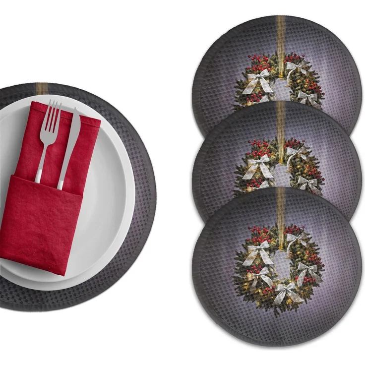 Hermia Concept '4263Supla' Tischset, Mehrfarbig, Ø 37 cm – Bild 1