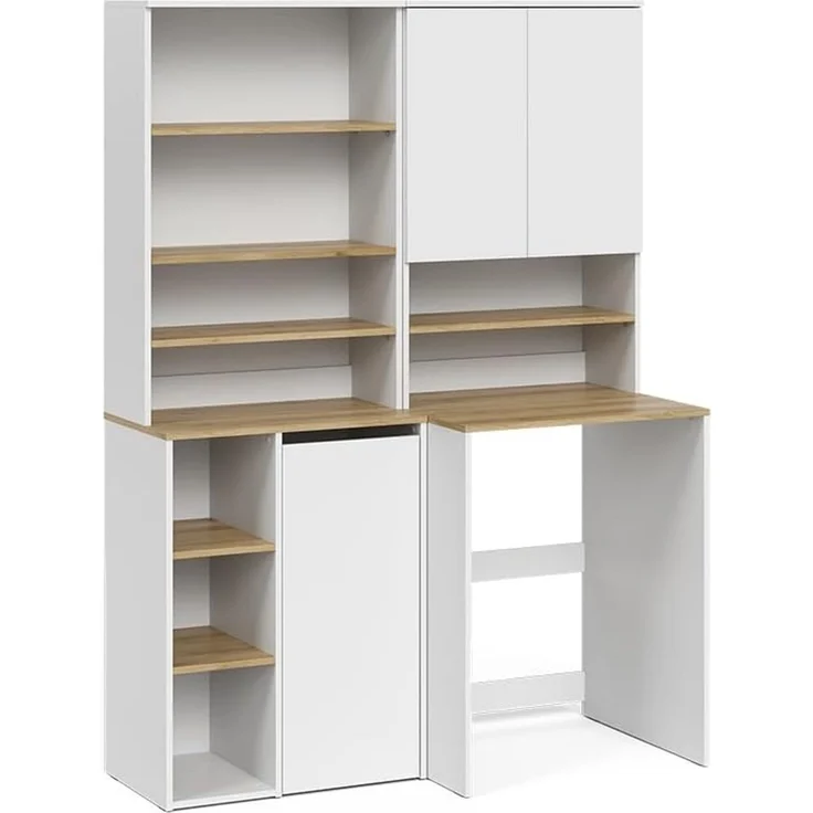 Badmöbel-Set Viktor Weiß/Artisan-Eiche 4-teilig Vicco – Bild 1
