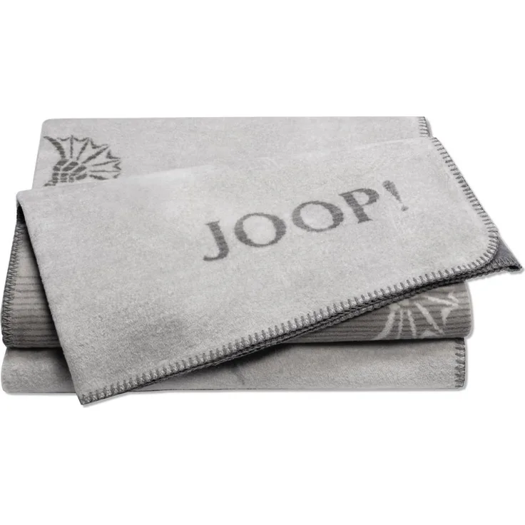 JOOP! Tagesdecke JOOP! FADED Cornflower Plaid / Decke stein 150 x 200cm