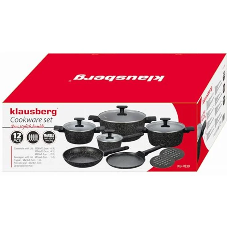 Klausberg Klausberg 12-teiliges Topfset KB7830 – Bild 10