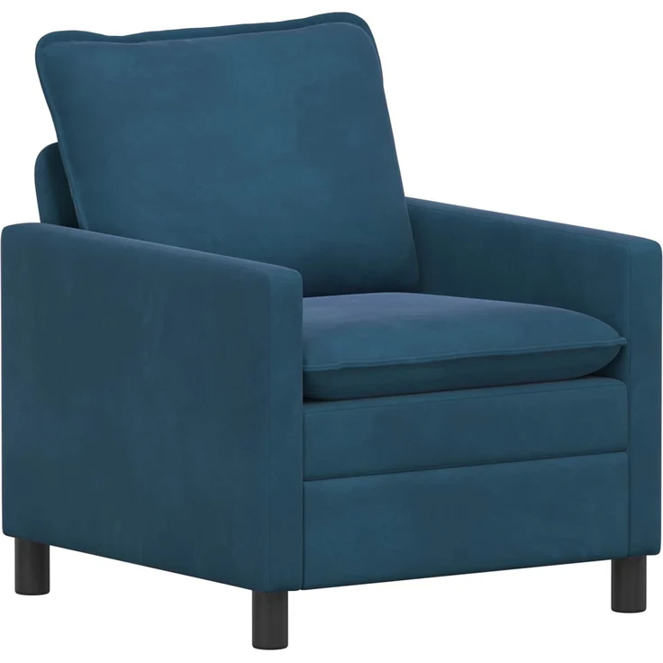vidaXL Sofa Set 2 pcs Blau Samt 3417075 – Bild 3