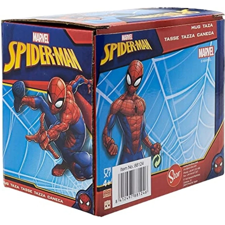 Spiderman Tasse 325ml Keramikbecher für Kinder Geschenkset Boy Icons – Bild 4