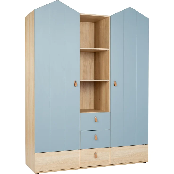 3-teiliges Babymöbel-Komplettset »Roofy« mit 2-trg. Kleiderschrank, Salbei / Nagano Oak, Arthur Berndt – Bild 3