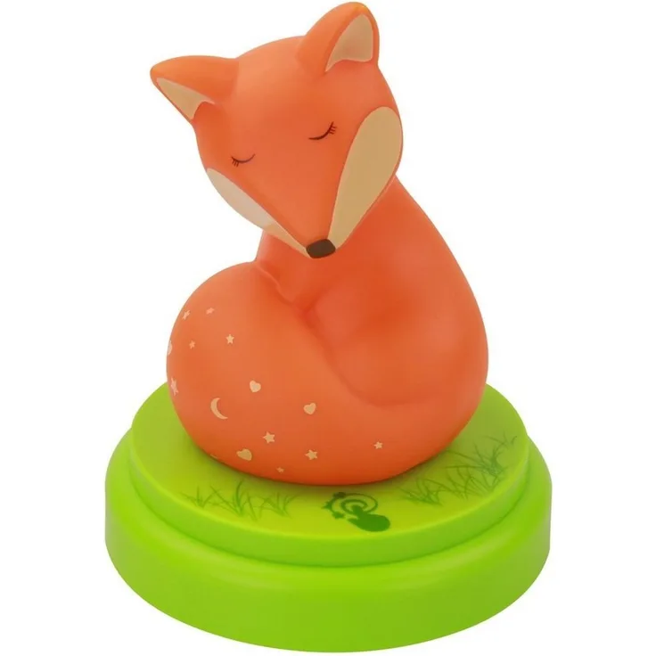 ANSMANN Nachtlicht Baby & Kind LED Fuchs - Süßes Schlummerlicht mit Touch Sensor & Timer - ideal als Einschlafhilfe