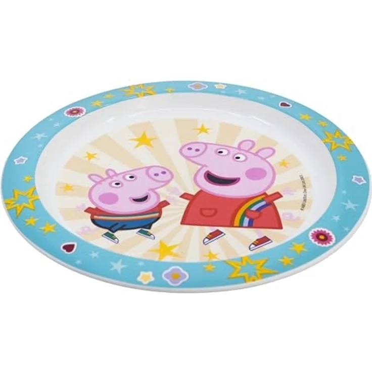 Peppa Pig Kinder Teller Mikrowellengeeignet für zu Hause – Bild 2