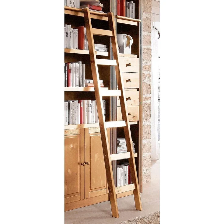 Home affaire Leiterregal Bergen, aus massivem Kiefernholz, mit 6 Trittsprossen, Höhe 188 cm – Bild 1