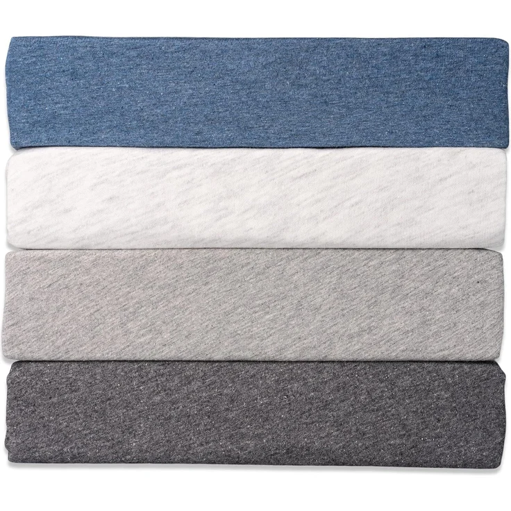 Hometex Premium Textiles Spannbettlaken Meliertes Spannbettlaken, Gummizug: Rundumgummizug, zweifarbigem Effektgarn 160 g/m²