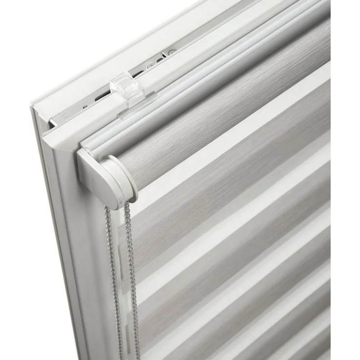 Doppelrollo Tilda, SCHÖNER WOHNEN-Kollektion, transparent, mit Bohren/ohne Bohren, freihängend, Klemmfix, geklemmt, silberne oder weiße Rollo-Technik – Bild 2