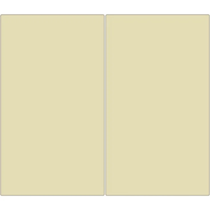 banjado Herd-Abdeckplatte zweiteilig aus Glas mit Motiv Beige, (gehärtet, 2 tlg, inkl. selbstklebende Gummifüßchen) – Bild 2