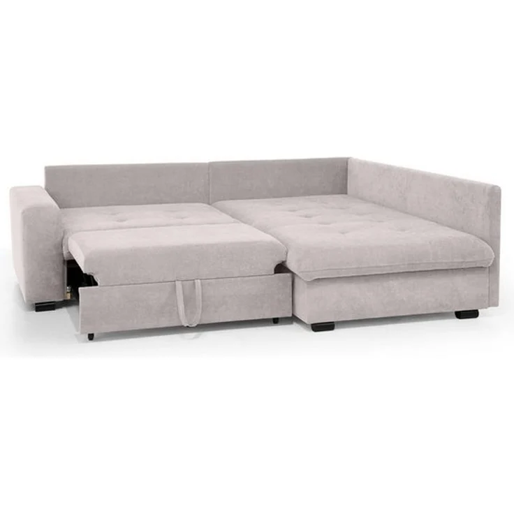 Beautysofa Ecksofa RAMO mit Schlaffunktion 160x200 cm, im Set mit Topper – Bild 4